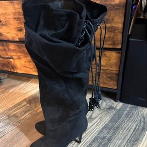 Elegant Black Over-the-Knee Women's Boots
